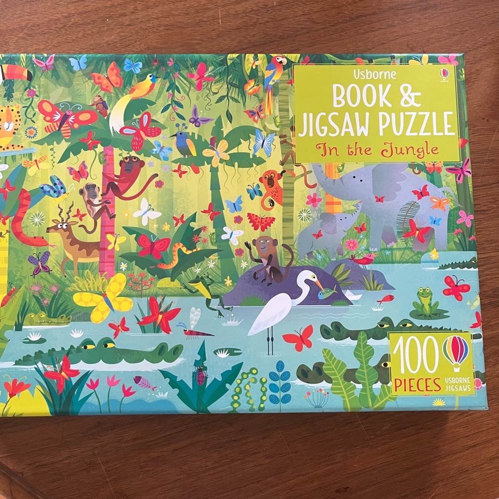 UsBorn Jungle Jigsaw Puzzle with Book